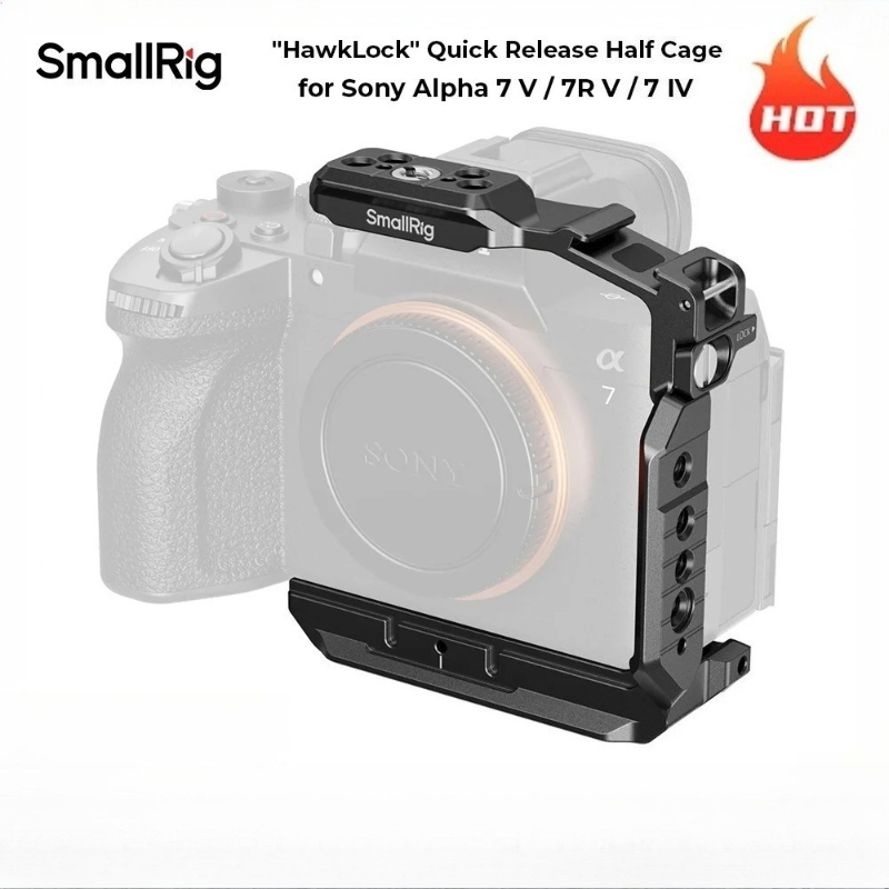 Sony Camera A7 Iv - SmallRig 6023 HawkLock H38 Demi-cage pour