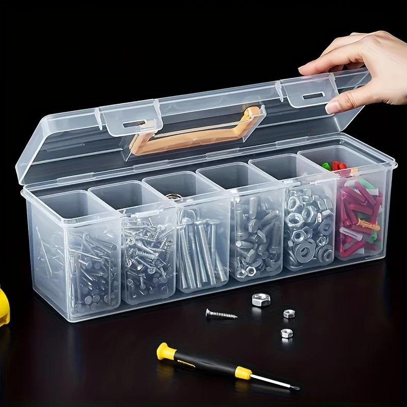 Electronics Repair Garage - Boîte de rangement transparente pour pièces